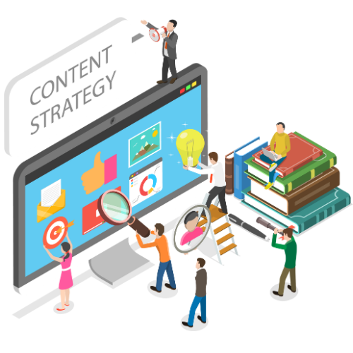 Creative content creation concept with digital tools and vibrant design elements, highlighting KEGNOKEY's expertise in delivering engaging and impactful content.
